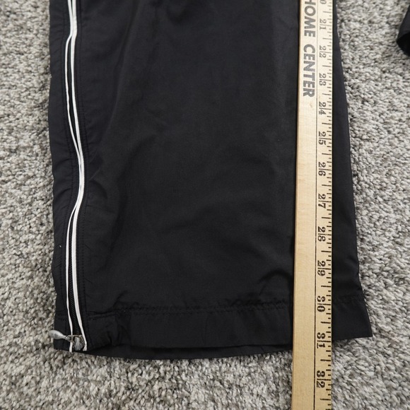 VTG Nike Pants Womens XL Black Track Windbreaker Gym Jogger Workout Running Y2K - Picture 3 of 12